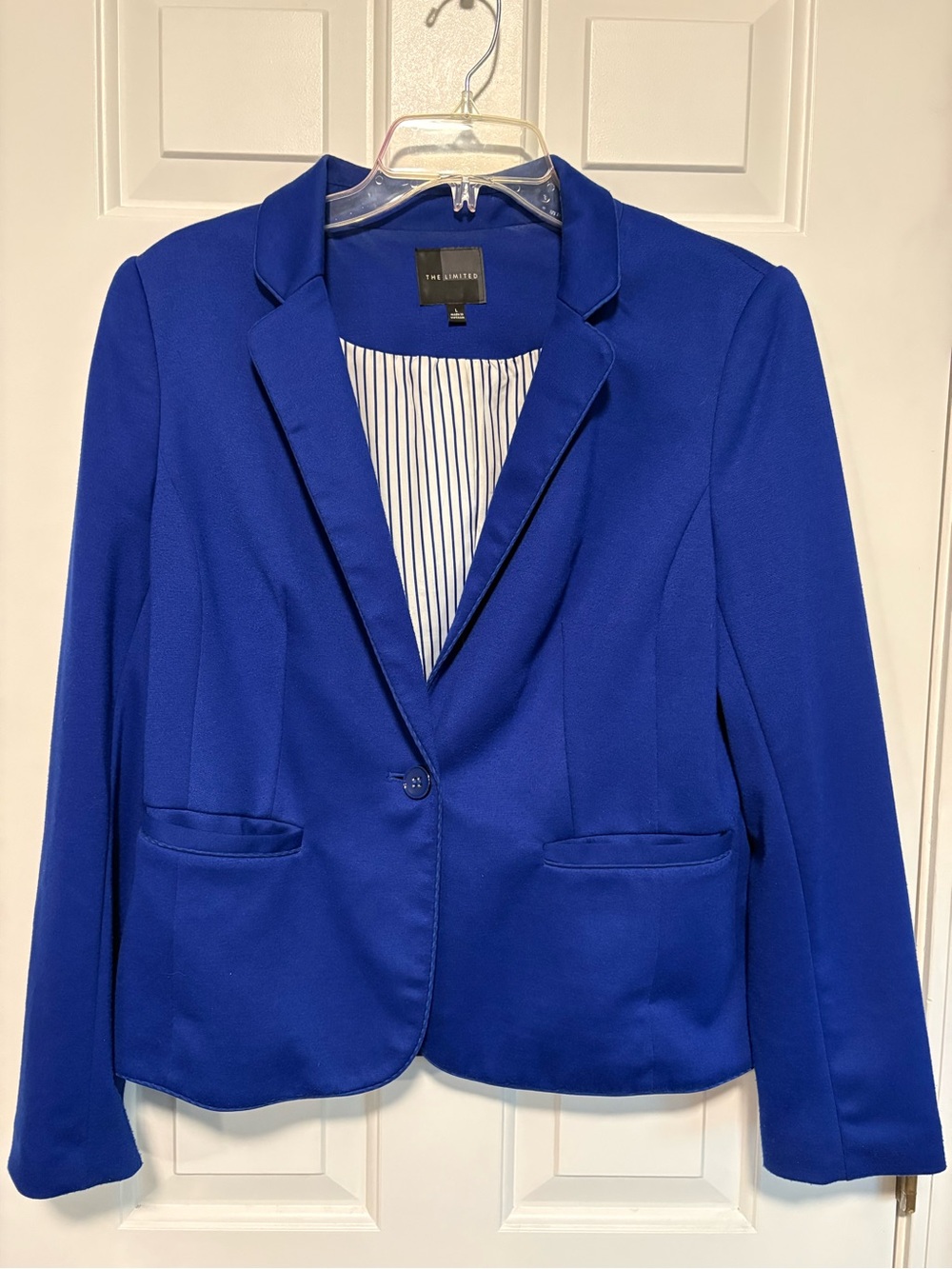 The Limited Women's Cobalt Blue Single-Button Blazer